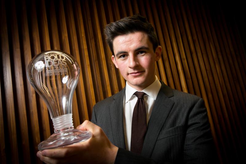 Kildare student, Conor Leavy wins top innovation award