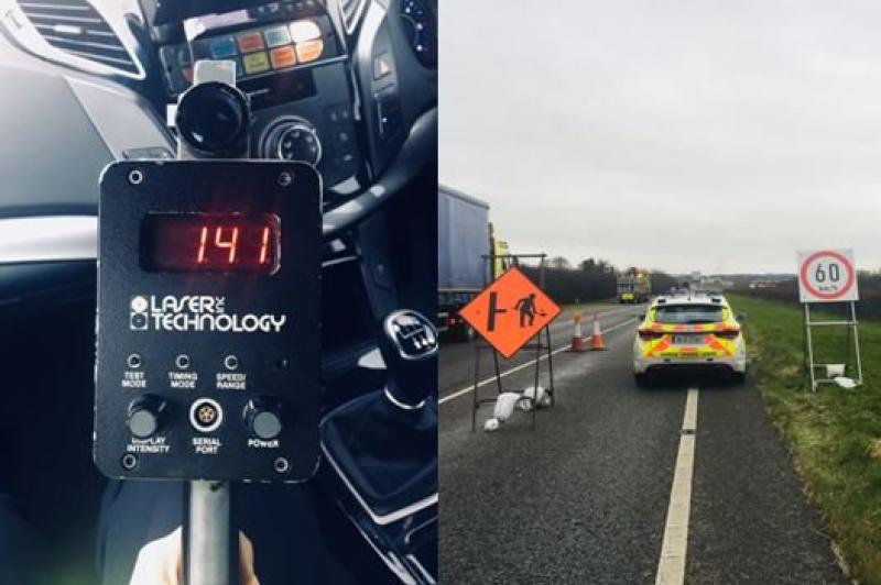  Driver traveling at 141km/h in 60km/h M7 upgrade work zone in Kildare yesterday