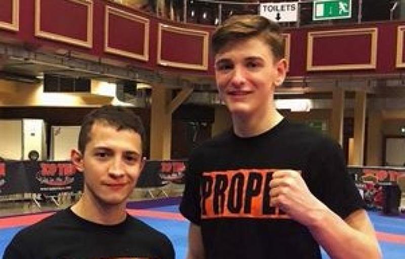 Irish Open glory for Kildare and Offaly kickboxers, Conor McGlinchey and Naoise Colvin 