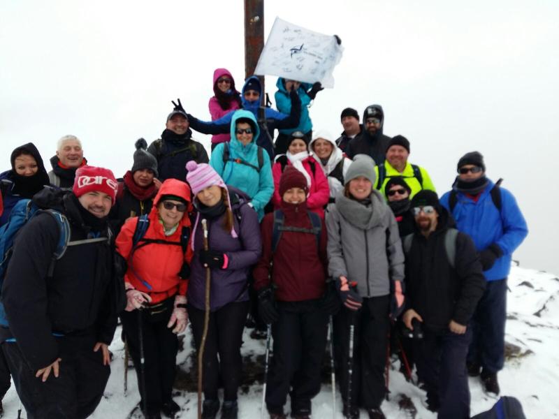 Kildare town four peak challengers conquer first mountain