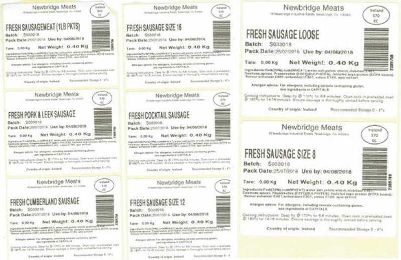 Salmonella scare in Newbridge Meats sausages