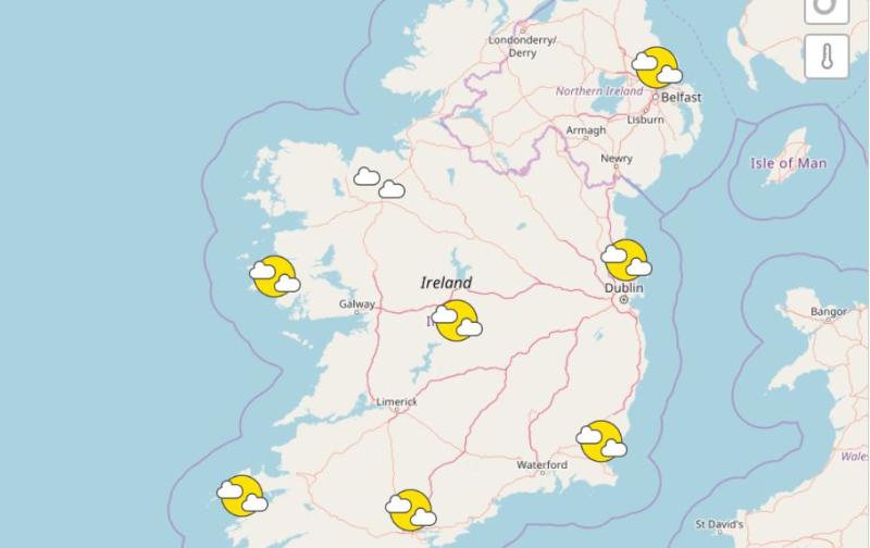 Met Eireann's weekend weather forecast 