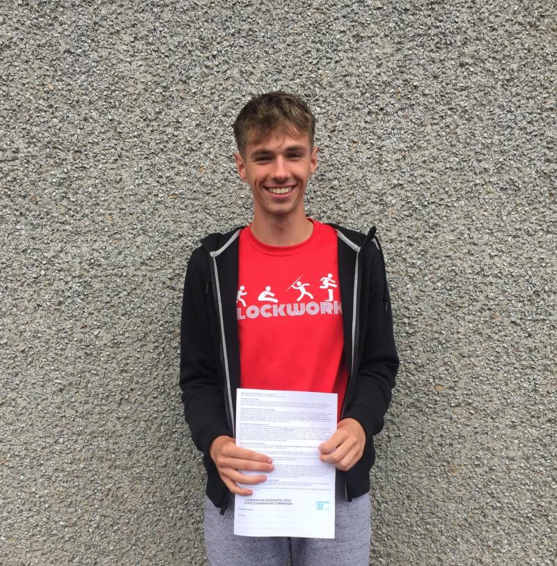 Straight H1's for top Leaving Cert student Mark Glynn from Newbridge