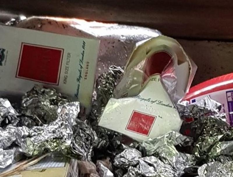 Drug users' rubbish revealed under Kildare bridge