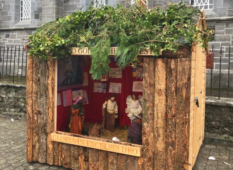 Newbridge crib repaired and Baby Jesus replaced after vandals caused hundreds of euros worth of damage