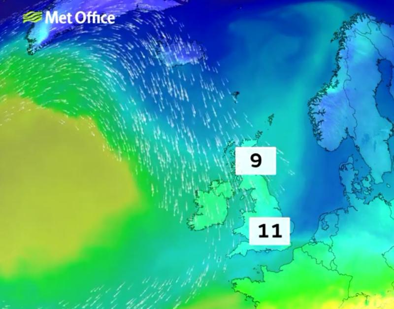 Weather forecast Ireland
