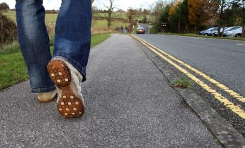 Footpath improvement works taking place in Maynooth