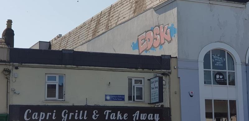 Naas Tidy Towns 'very disappointed' after vandals spray-paint graffiti on walls and fences around the town in recent days