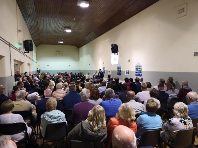 Large crowd at meeting in Monasterevin last night to hear of Blueway Potential 