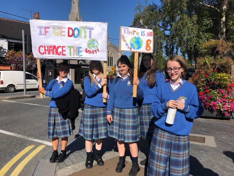 Kildare students protest inaction on climate change locally and in Dublin