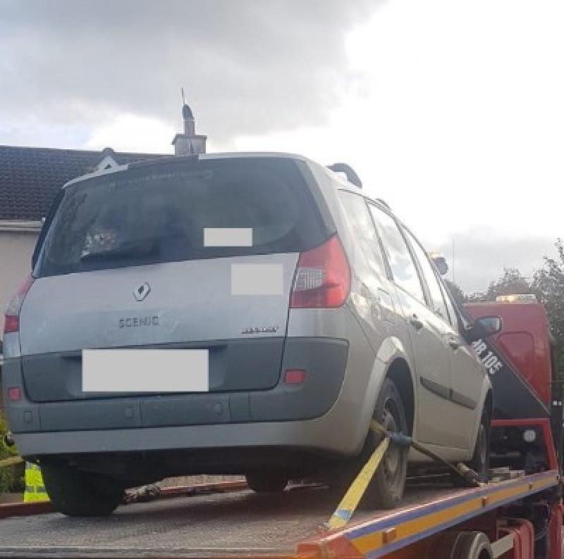 Gardaí in Naas impound 3 vehicles for no tax, insurance or NCT