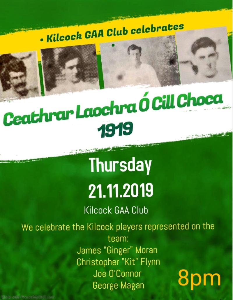 Kildare GAA: Kilcock to honour their club heroes of 1919 All Ireland