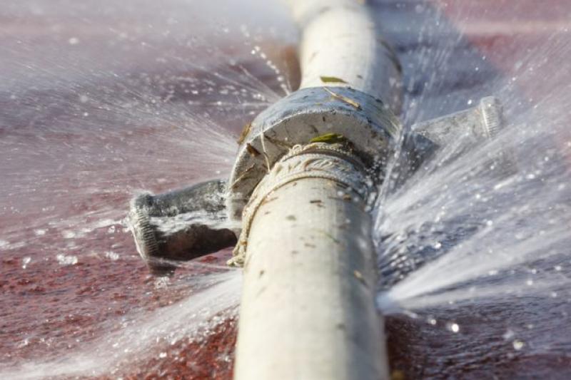 Burst water main