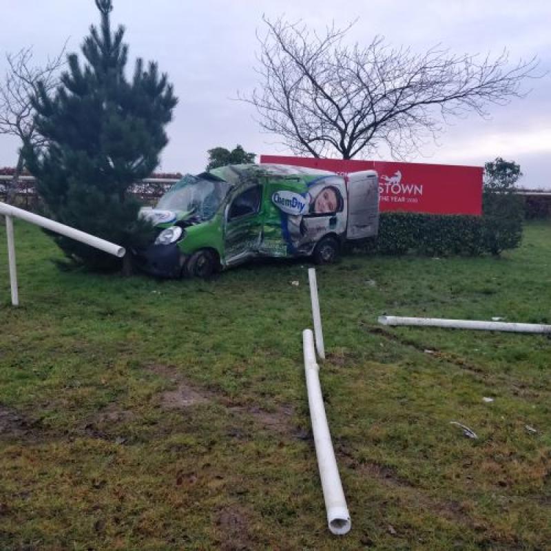 Emergency services attend two car collision at Watchhouse Cross
