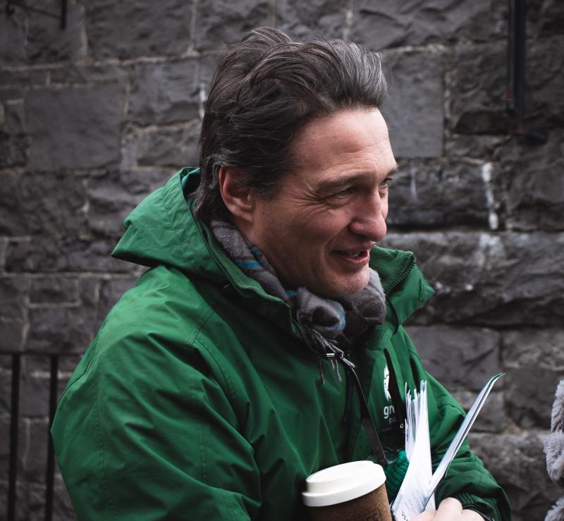 Vincent P  Martin is anything but green on the  campaign trail