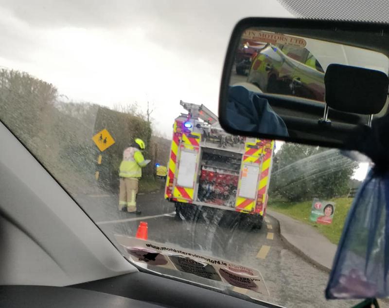 Emergency services attend two car collision on R411