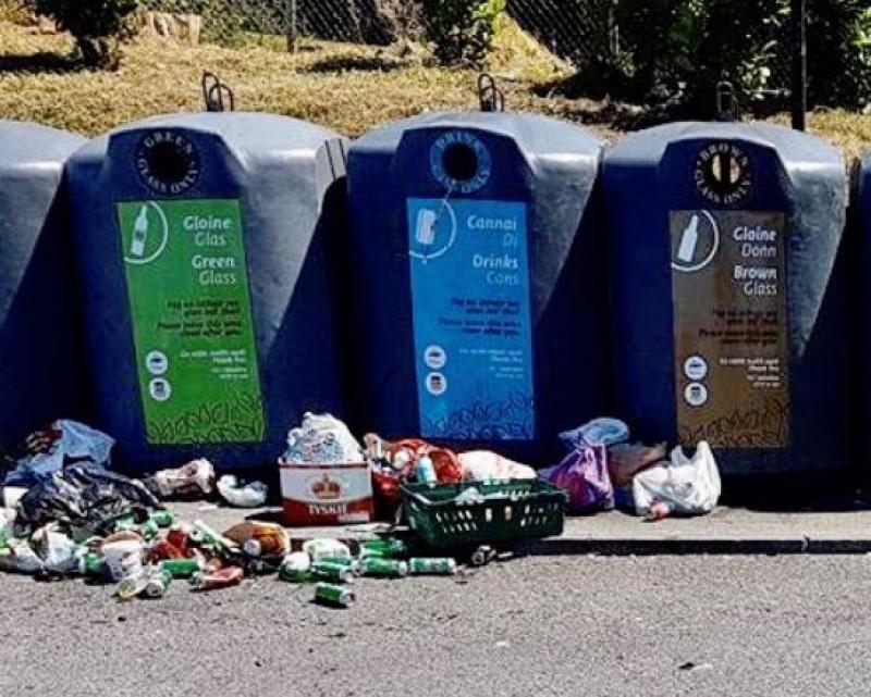 Kildare people warned not to  dump empty bottles and cans at recycling sites 