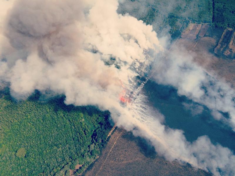 Ongoing gorse fire 