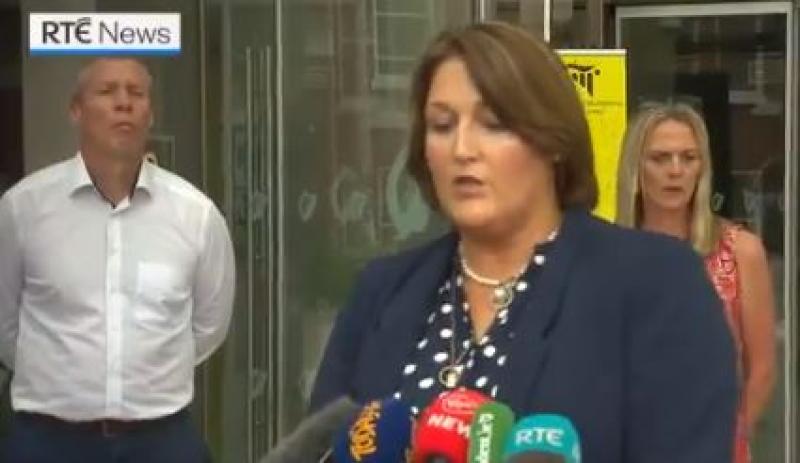 WATCH: Wife of murdered Det Garda Adrian Donohoe thanks jury after today's verdict