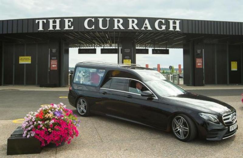 PHOTOS: Crowds gather as much-loved jockey Pat Smullen gets final farewell at Curragh 