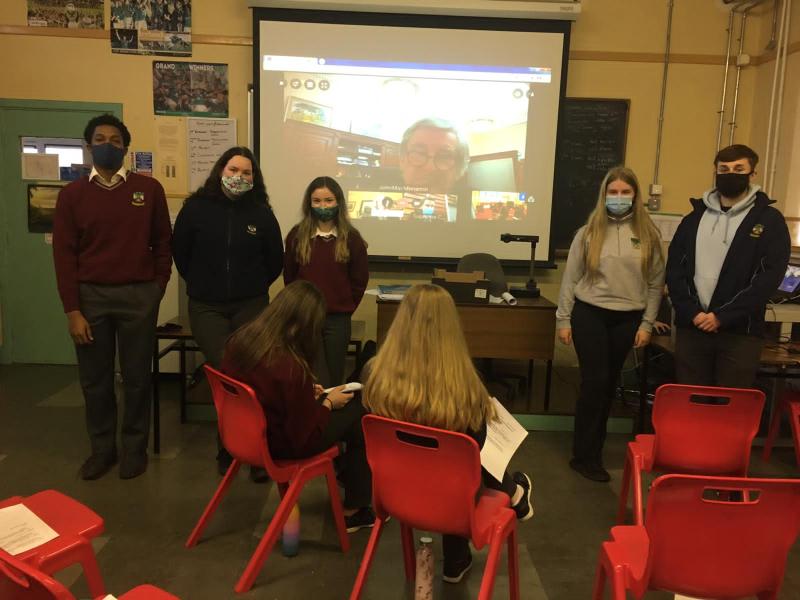 Kildare school gets to chat online to Ireland's top judges