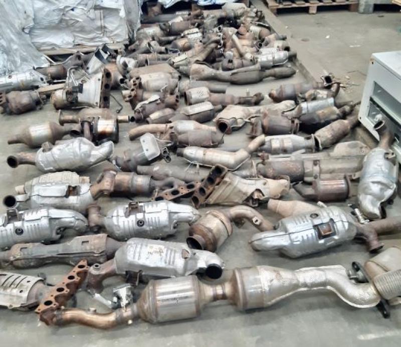 Over 100 stolen catalytic converters found in  search of business premises 