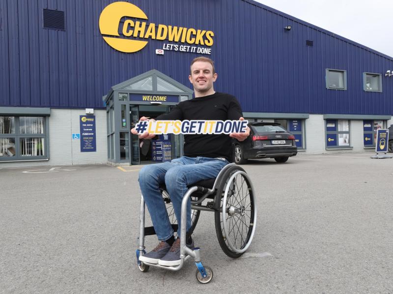 Kildare athlete Patrick Monahan launches Chadwick's partnership with Irish Wheelchair Association