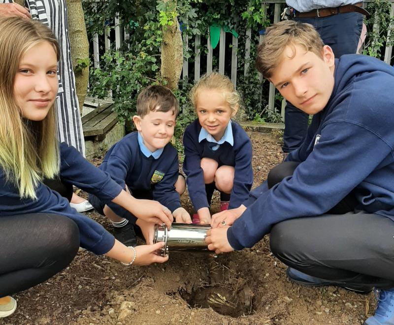 Kill school pupils bury time capsule to mark pandemic 