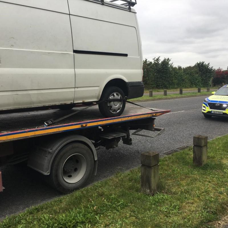 Rust was the least of this van driver's problems when stopped by Naas Garda&iacute;