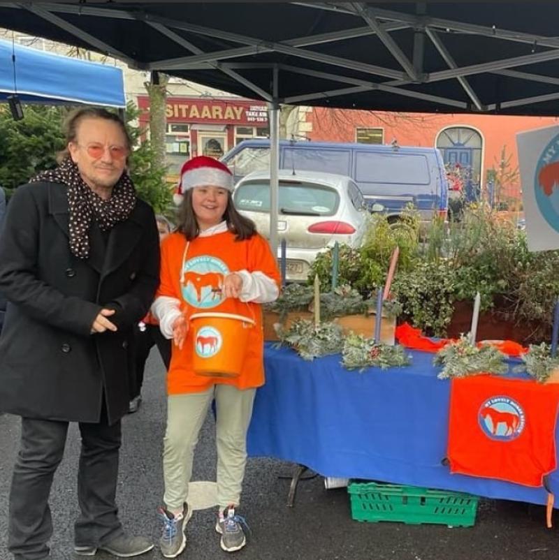 Guess who turned up at Christmas market in Kildare at weekend 