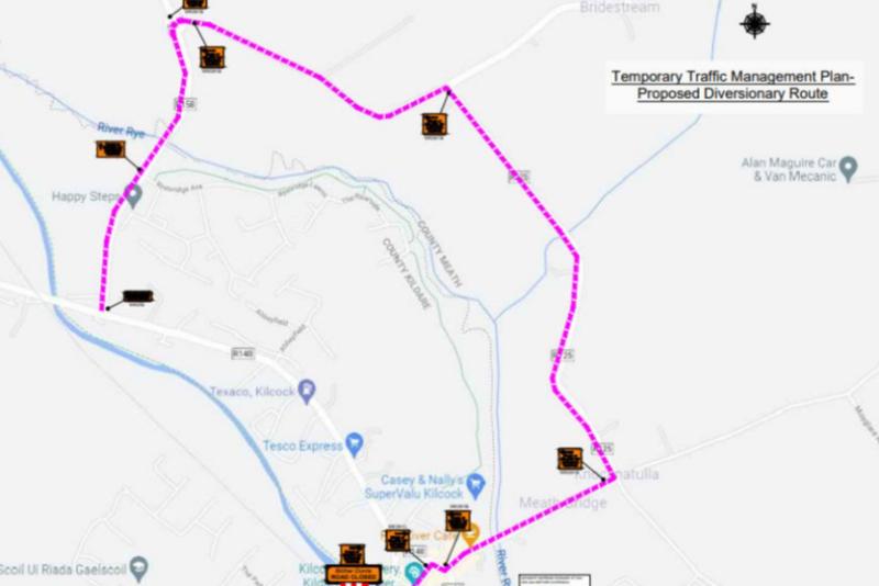Kildare County Council confirm temporary road closure to take place next week
