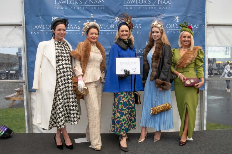 Kildare's Grainne Alexander named Best Dressed at Naas Racecourse Lawlor's of Naas Winter Ladies Day