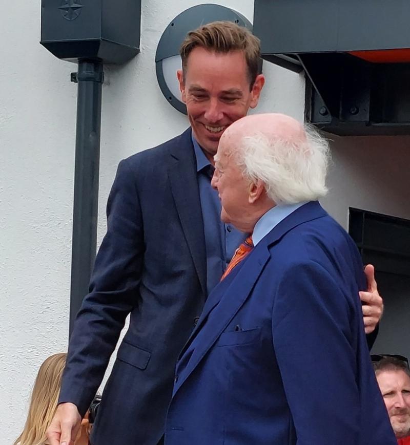 President Michael D Higgins and Ryan Tubridy attend launch of new Kildare centre for homeless people