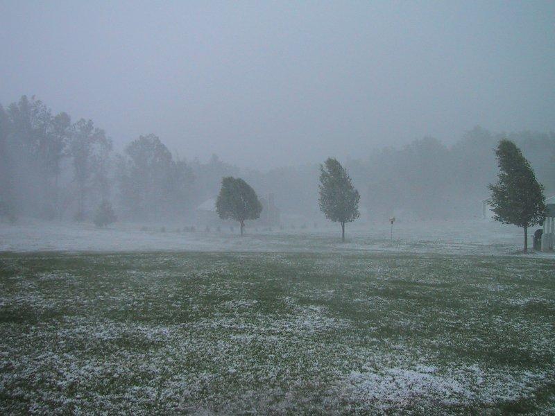 hail showers