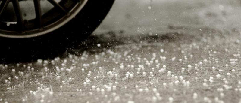 driving in hail stone
