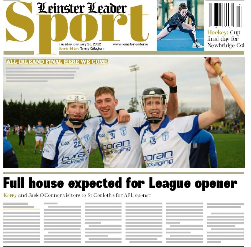 In this week's Leinster Leader Sport
