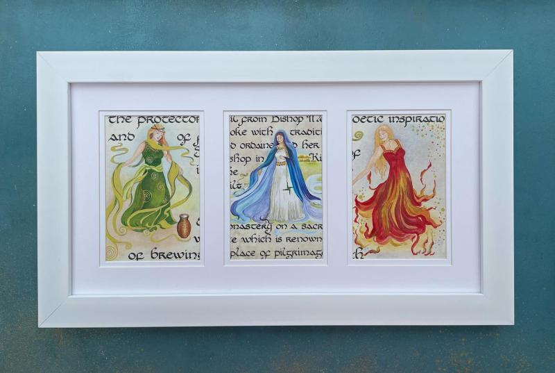 Exhibition in Kildare Library by artist and calligrapher Josephine Hardiman