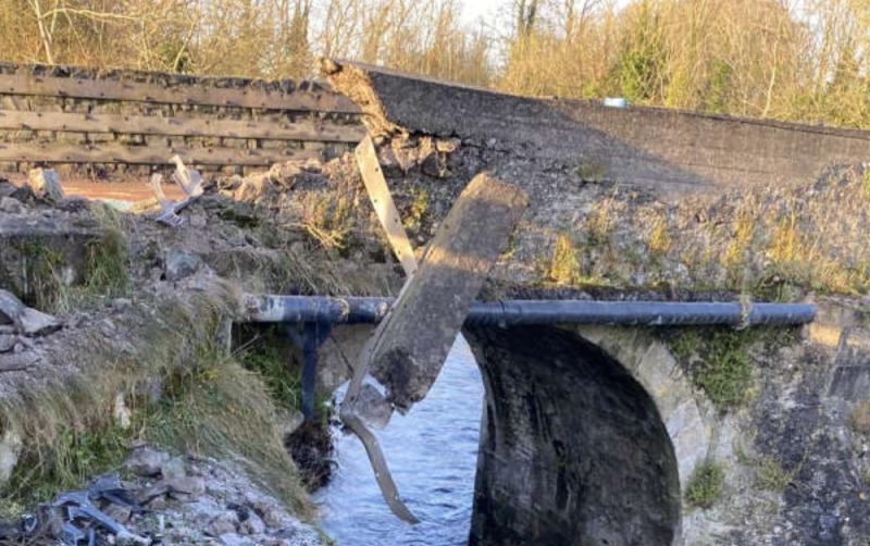 Cllr. Rob Power estimates that the Caragh Bridge will be under construction for another two weeks