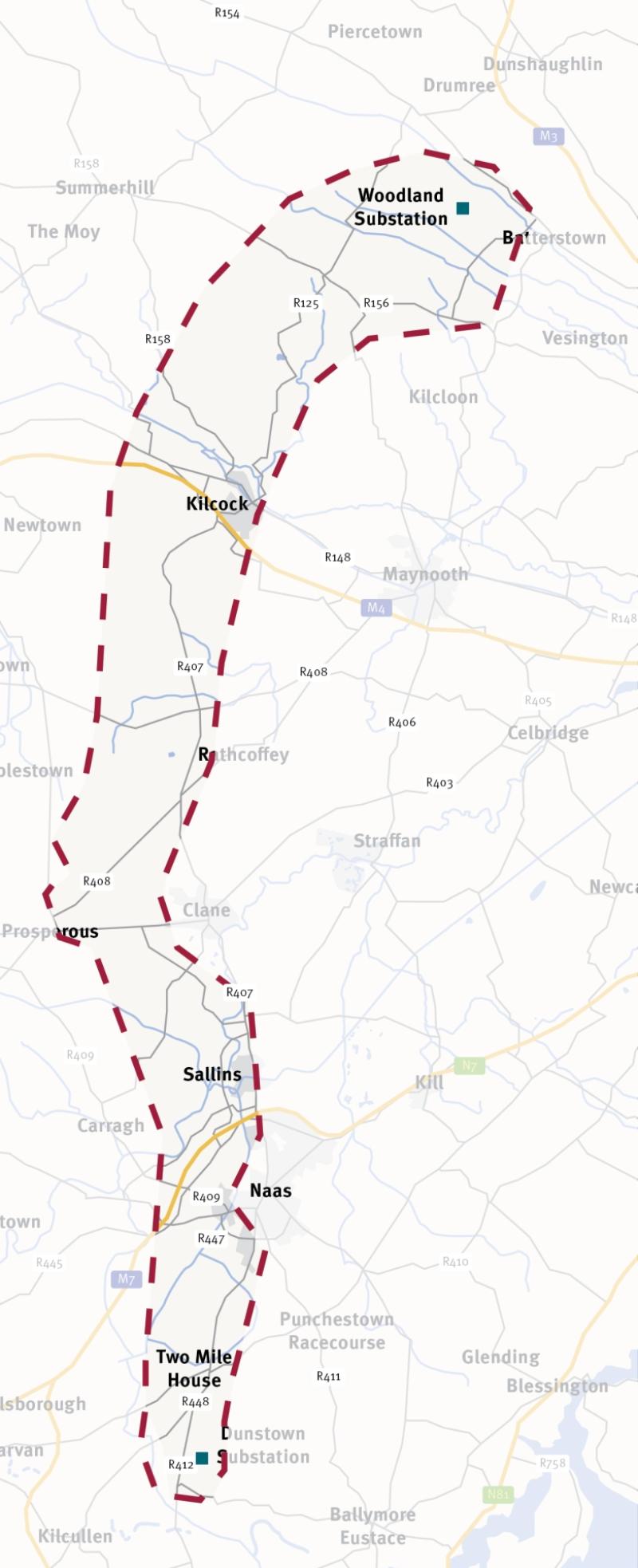 EirGrid choose underground cable route through Kildare