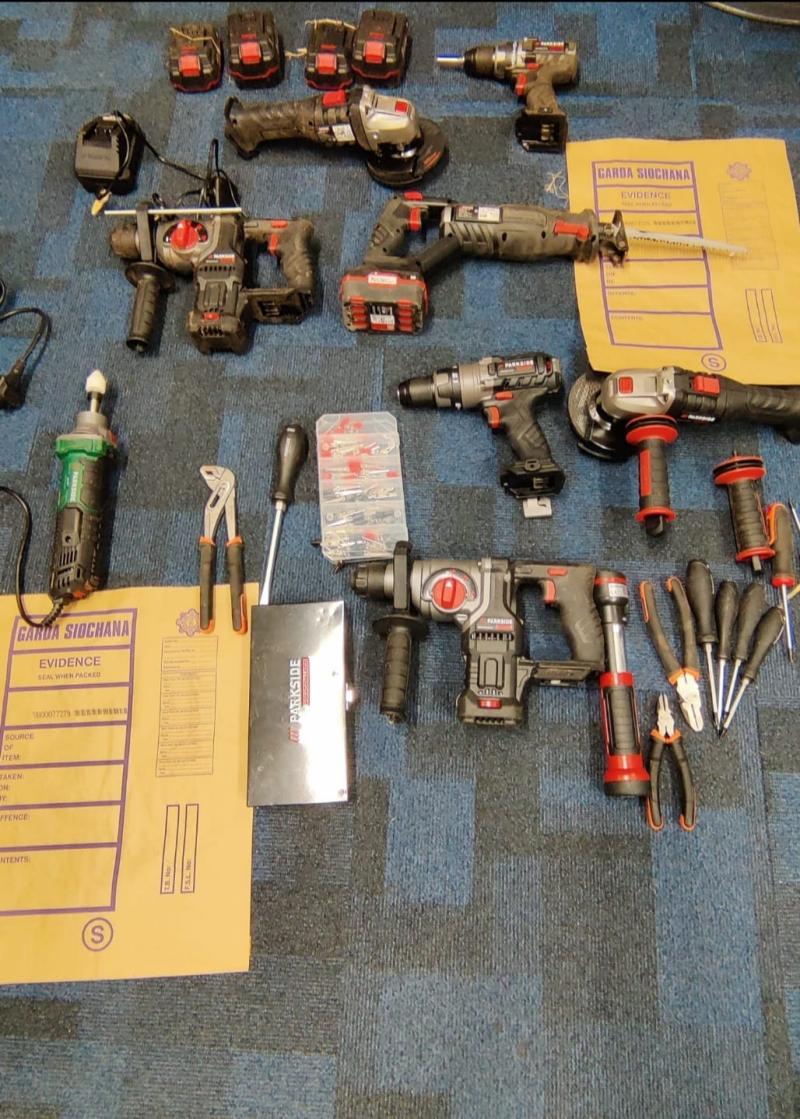 Kildare Garda appeal to find owners of suspected stolen power tools 
