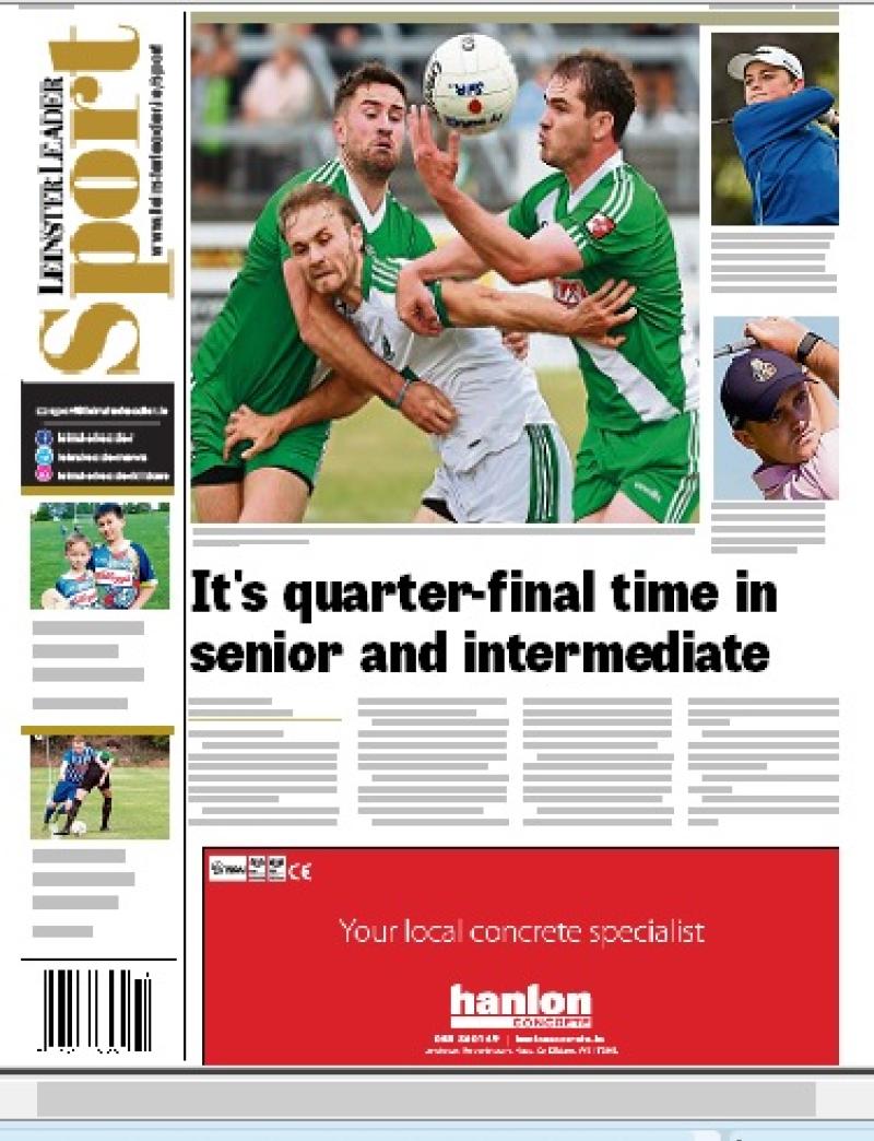 In this week's Leinster Leader Sport
