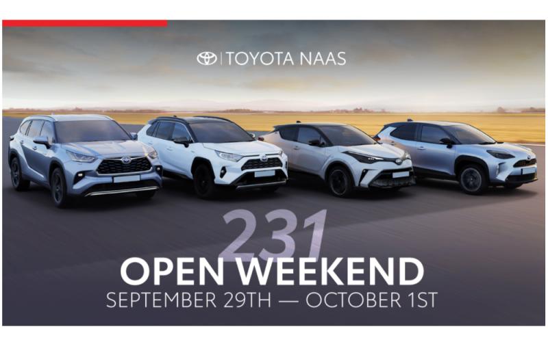 Join us at Toyota Naas for 231 Open Weekend! 