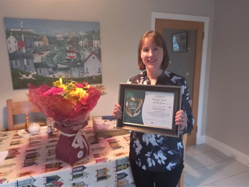 Woman receives Kildare Family Carer of the Year 2022 Award