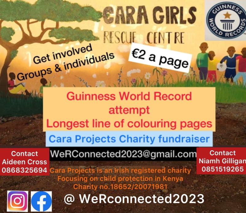 Kildare sisters' world record attempt in aid of Cara Girls Rescue Centre