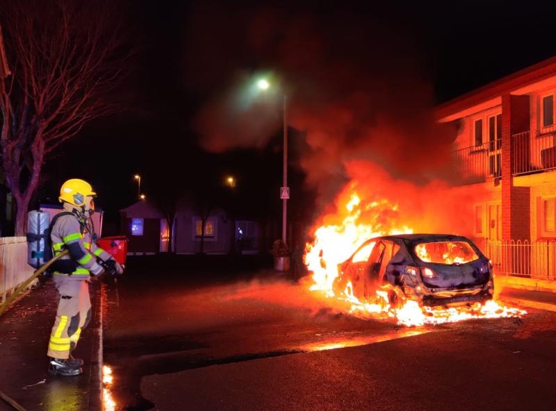 PHOTOS: Firefighters rush to cars on fire off the N7 