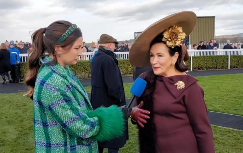 WATCH: Winner of best dressed at Naas Winter Ladies Day