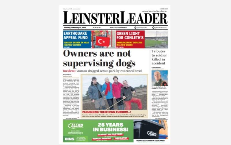 This week's Leinster Leader is in shops today and online at www.leinsterleader.ie 