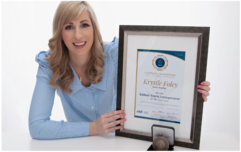 Digital marketing specialist named Kildare Young  Entrepreneur of the Year