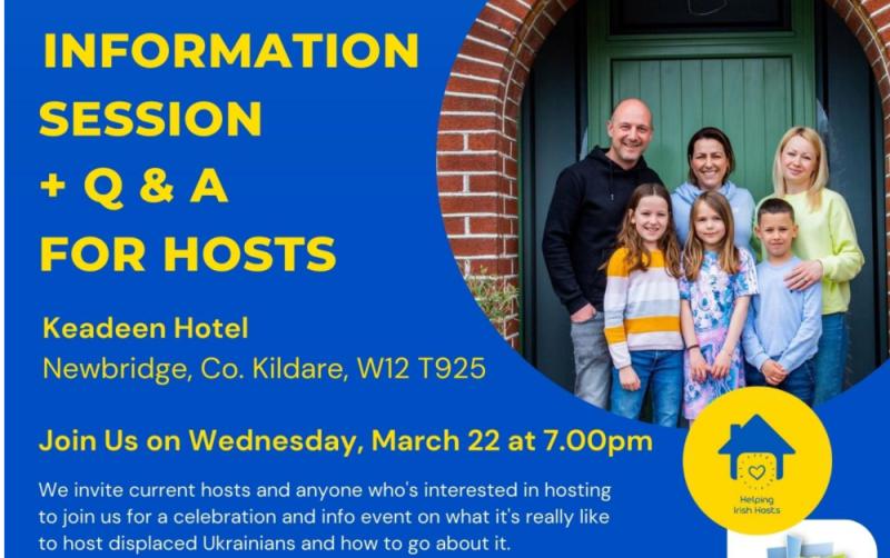 Hosting Ukrainian Families Roadshow comes to Kildare in Newbridge's Keadeen Hotel