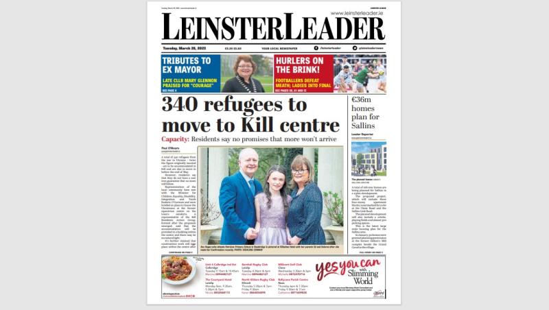 This week's Leinster Leader is out! Buy in shops or subscribe online at www.leinsterleader.ie